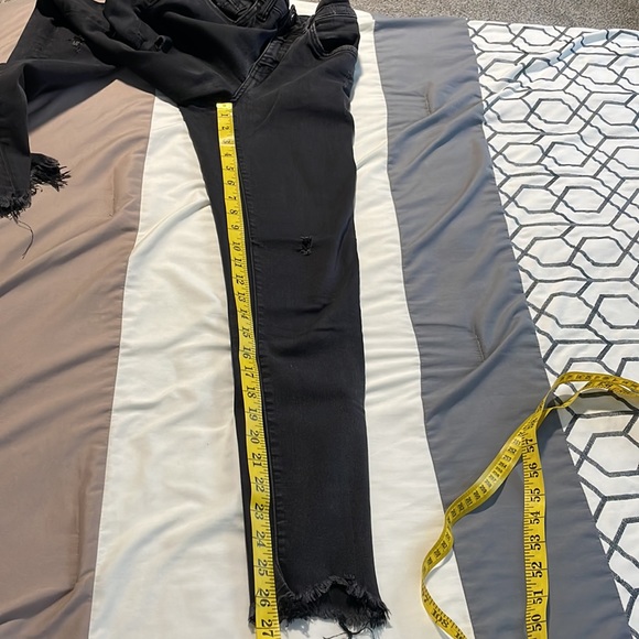 Flying monkey size 26 stretch black destroyed jeans - Picture 7 of 7